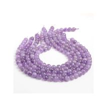 Αμέθυστος (Amethyst) σε χρώμα μοβ ( λεβάντα) σχήμα σφαιρικό 10 mm V1