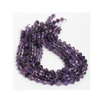 Αμέθυστος (Amethyst) σε χρώμα μοβ σχήμα δικωνικό 8.5 mm