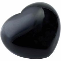 Μαύρο κρύσταλλο Οψιδιανόs καρδιά 4 cm