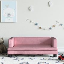 Καναπές Παιδικός Ροζ 80 x 45 x 30 εκ. από Βελούδο