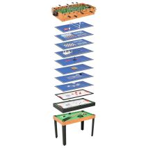 Τραπέζι Πολλαπλών Παιχνιδιών 15 σε 1 Σφένδαμος 121x61x82 εκ.