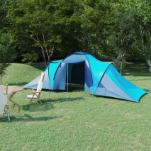 vidaXL Σκηνή Camping 6 Ατόμων Μπλε / Γαλάζιο
