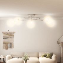 vidaXL Φωτιστικό Οροφής με Συρμάτινα Διχτ. Καπέλα για 5 Φώτα LED G9