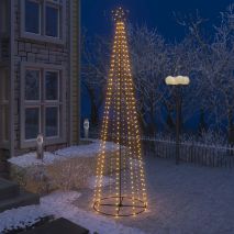 vidaXL Δέντρο από Φωτάκια 400 LED Θερμό Λευκό Φως 100 x 360 εκ.
