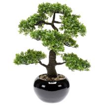 Emerald Τεχνητό Ficus Mini Μπονσάι Πράσινο 47 εκ. 420006