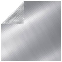 vidaXL Κάλυμμα Πισίνας Ορθογώνιο Ασημί 1200x600 εκ. από Πολυαιθυλένιο