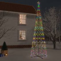 vidaXL Χριστουγεννιάτικο Δέντρο Κώνος 3000 LED Πολύχρωμο 230x800 εκ.