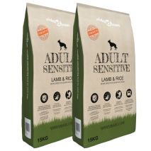 vidaXL Ξηρά Τροφή Σκύλων Premium Adult Sensitive Lamb & Rice 2τεμ 30 κ