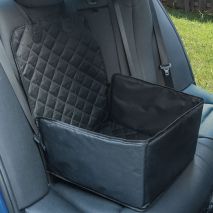 vidaXL Κάθισμα Αυτοκινήτου για Σκύλο Μαύρο 45x45x25/55 εκ.