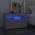 vidaXL Κομοδίνα με LED 2 τεμ. Γκρι Σκυροδέματος 60 x 35 x 40 εκ.