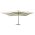 vidaXL Ομπρέλα Κρεμαστή Λευκό της Άμμου 400 x 300 εκ. με Ξύλινο Ιστό 