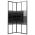 vidaXL Καμπίνα Ντουζιέρας με Ρίγες Μαύρη 90 x 70 x 180 εκ. από ESG