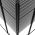 vidaXL Καμπίνα Ντουζιέρας με Ρίγες Μαύρη 90 x 70 x 180 εκ. από ESG