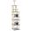 vidaXL Γατόδεντρο Aνοιχτό Γκρι 216 εκ. με Στύλους Ξυσίματος από Σιζάλ