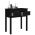 vidaXL Τραπέζι Κονσόλα Μαύρος 70x35x75 εκ. από Μασίφ Ξύλο Πεύκου