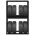 vidaXL Ραφιέρα Ελαστικών Μαύρη 120x40x180 εκ. από Μασίφ Ξύλο Πεύκου