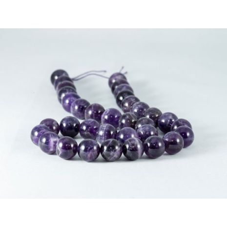 Αμέθυστος (Amethyst) σε χρώμα μοβ σχήμα σφαιρικό 12 mm