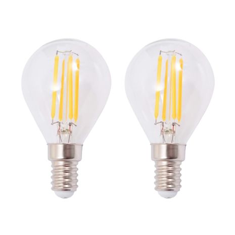 Απλίκες Τοίχου 2 τεμ. με 2 Λαμπτήρες LED Filament 8 W