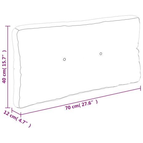 Μαξιλάρι Παλέτας Ναυτικό Μπλε 70x40x12 εκ. Ύφασμα Oxford