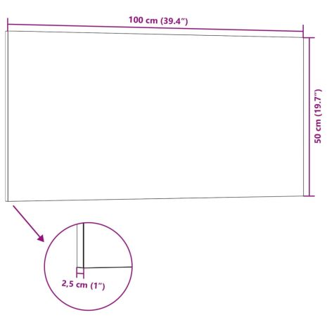 Πάνελ Τοίχου 3D 5 τεμ. Γκρι 100 x 50 EPS