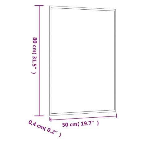 Καθρέφτης Επιτοίχιος Ορθογώνιος 50 x 80 εκ.