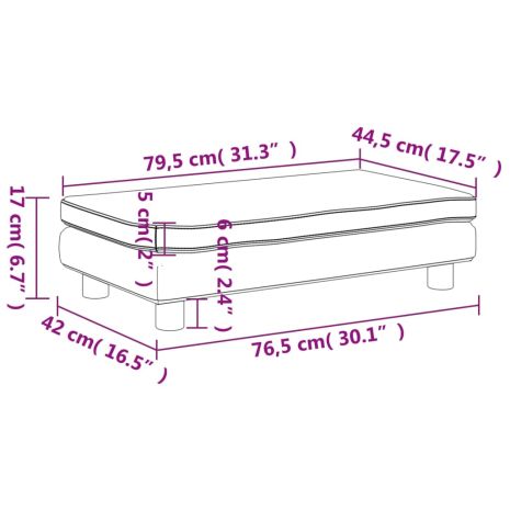 Καναπές Παιδικός με Υποπόδιο Ροζ 100x50x30 εκ. Βελούδινος