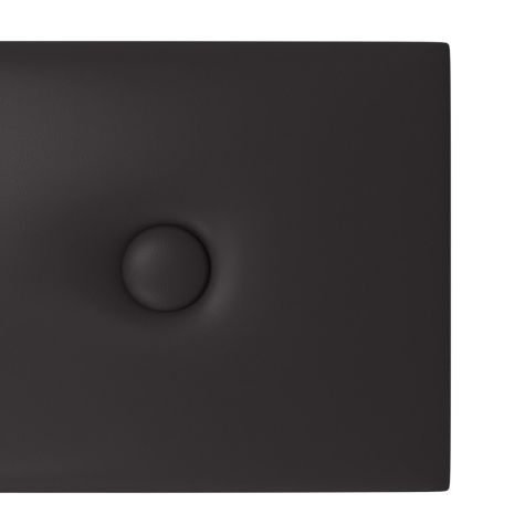 vidaXL Πάνελ Τοίχου 12 τεμ. Μαύρα 60x15 εκ. 1,08 μ² Συνθετικό Δέρμα