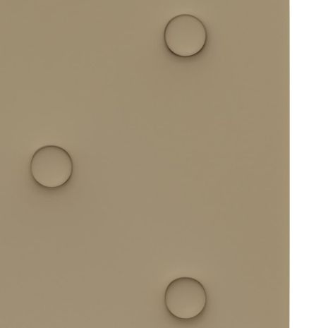 vidaXL Πάνελ Τοίχου 12 τεμ. Καπουτσίνο 60 x 30 εκ. 2,16 μ² Συνθ. Δέρμα