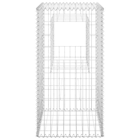 Συρματοκιβώτια Στύλοι 2 τεμ. 50 x 50 x 100 εκ. Σιδερένιοι