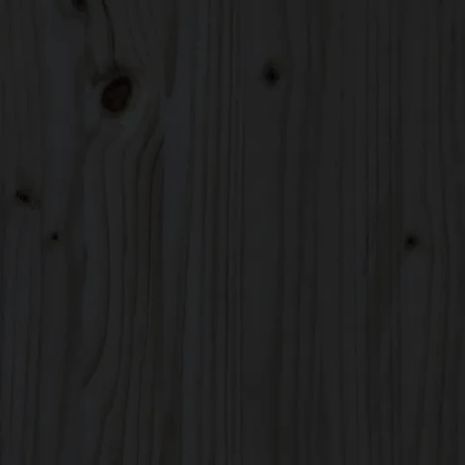 vidaXL Ράφια Τοίχου 2 τεμ. Μαύρα 110x11x9 εκ. από Μασίφ Ξύλο Πεύκου