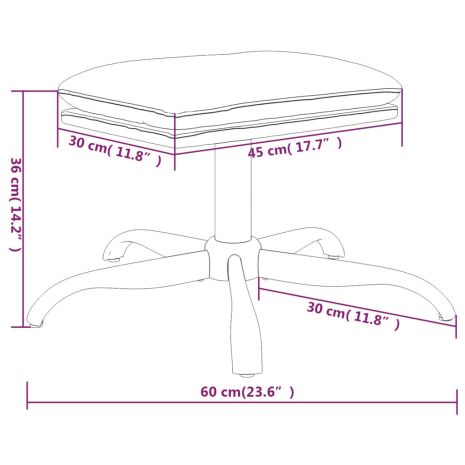 Υποπόδιο Ανοιχτό Γκρι 60x60x36 εκ. Βελούδινο