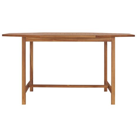 Τραπέζι Κήπου 150 x 150 x 75 εκ. από Μασίφ Ξύλο Teak